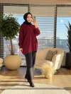 50743 City Triko Tunik Bordo